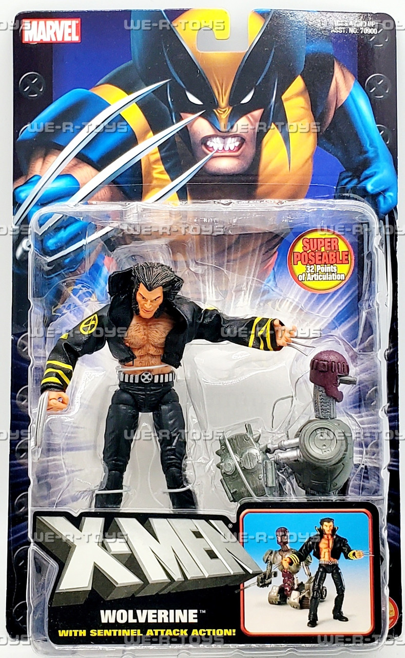 X-Men Wolverine with Sentinel Attack Action Figure 2004 Toy Biz
