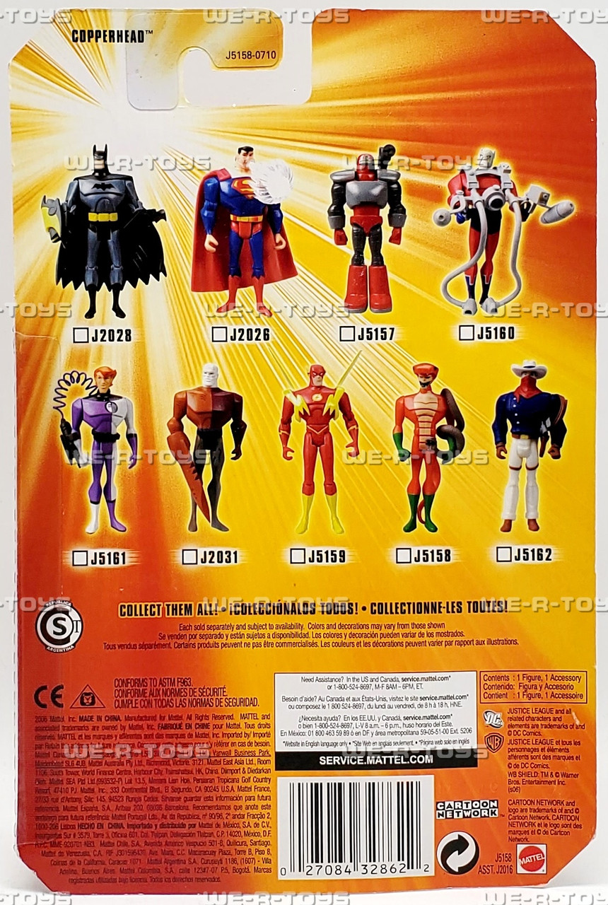 DC Superheroes Justice League Unlimited Copperhead 2006 Mattel