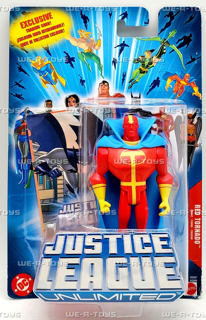 DC Justice League Unlimited Red Tornado Figure 2005 Mattel H2587