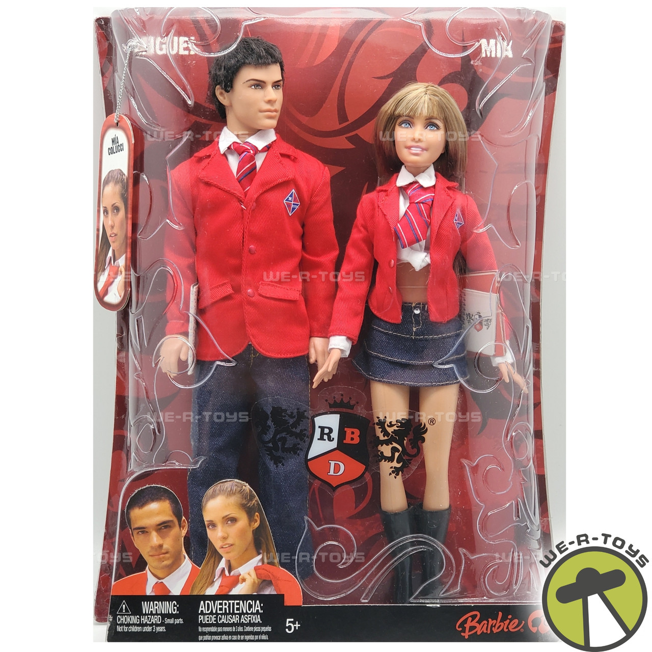 Rebelde Mia and Miquel Barbie Dolls Giftset 2008 Mattel N2755 NEW