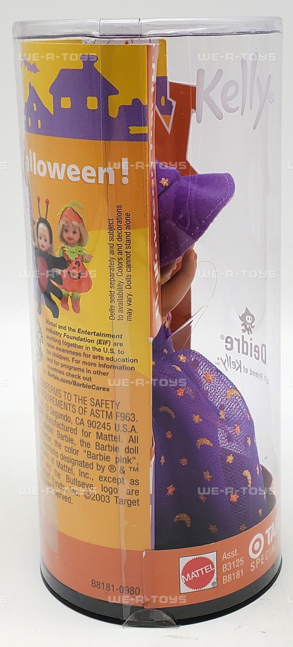 Barbie Halloween Party Kelly Doll Deidre Purple Witch Costume 2003