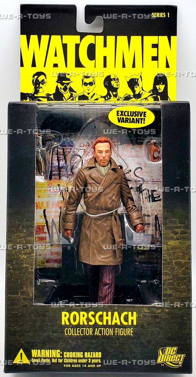 Watchmen Rorschach Unmasked Prisoner Variant Figure DC Direct - We