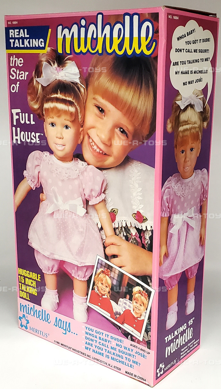 Full House Real Talking Michelle Doll 1991 Meritus No. 18004 New