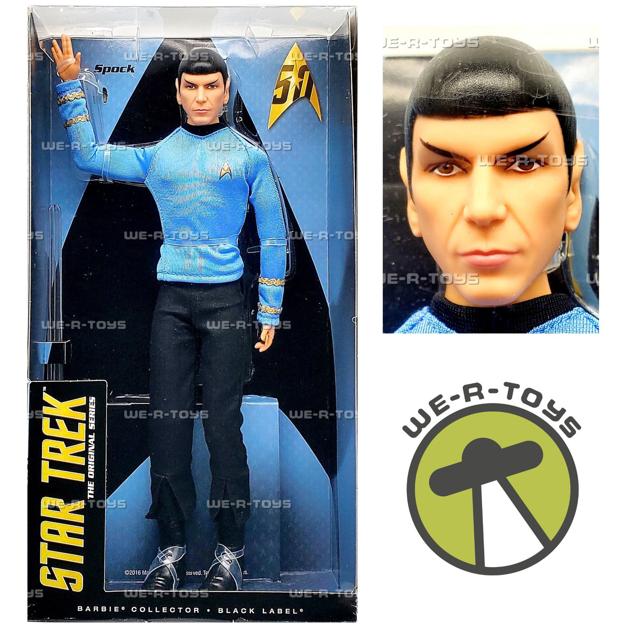 Barbie Star Trek 25th Anniversary Mr. Spock Doll 2016 Mattel DGW68