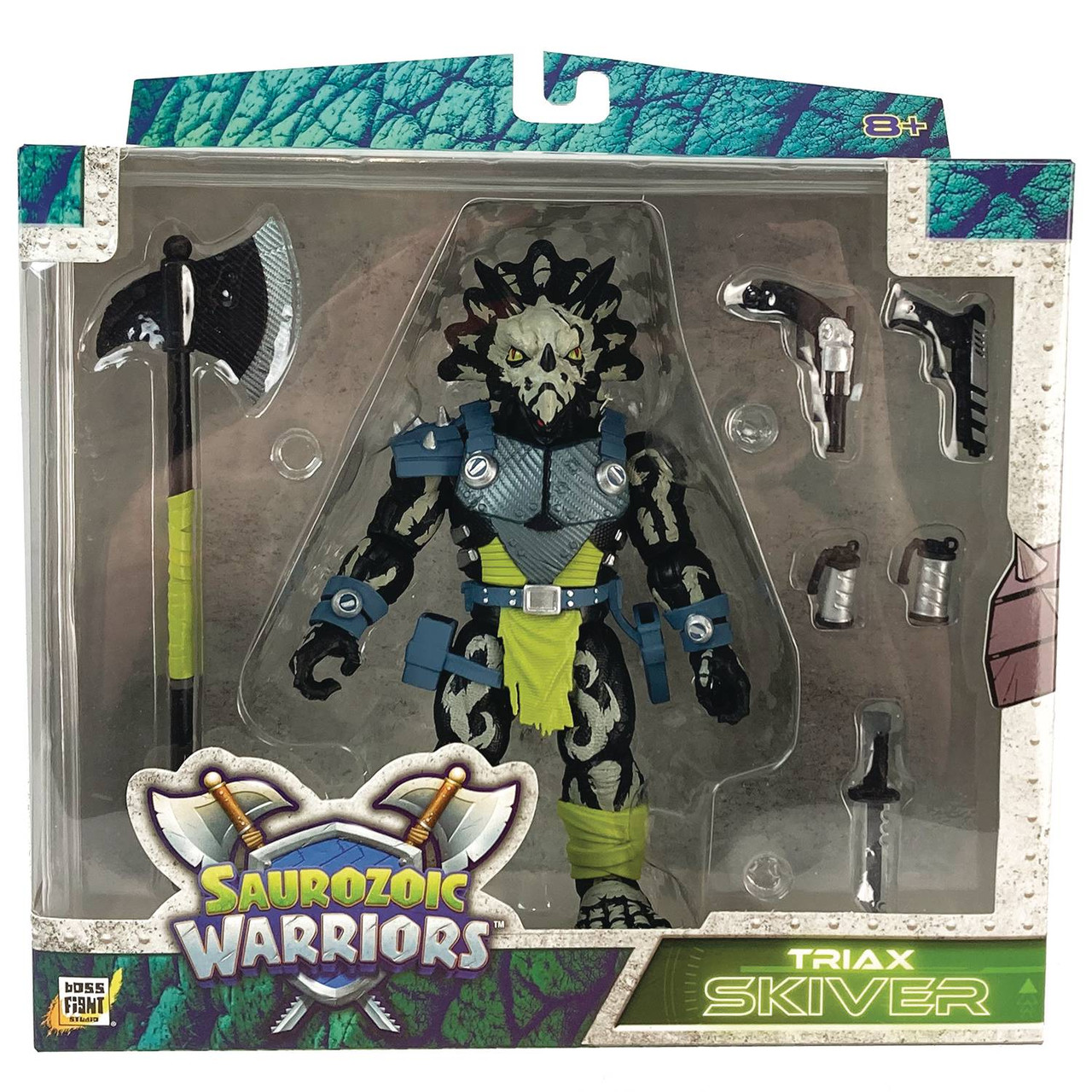 Boss Fight Studio Saurozoic Warriors Triax Skiver Night Lands Deco