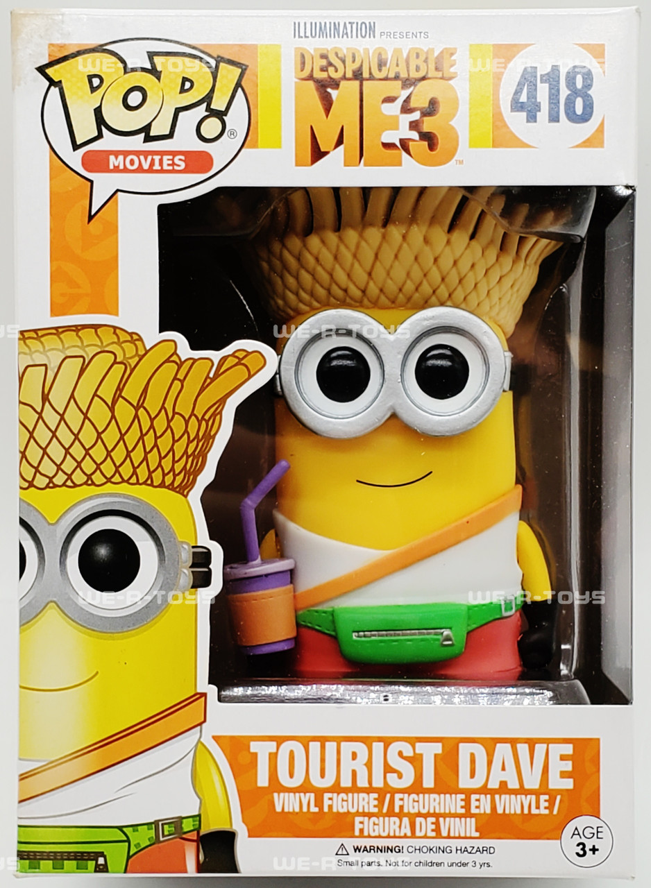Funko Pop! Movies 418 Despicable Me 3 Tourist Dave Vinyl Figure