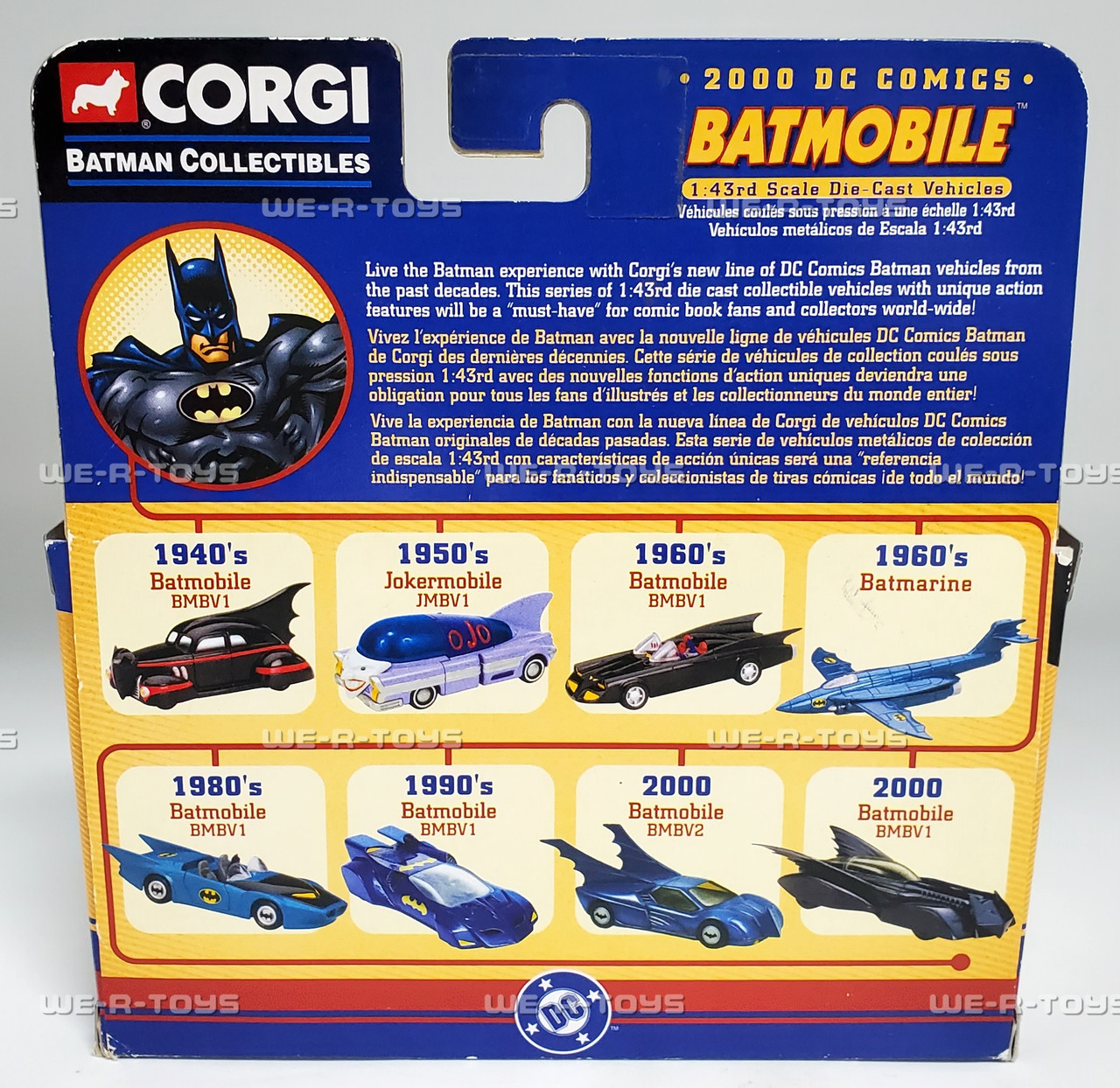 DC Batman 2000 DC Comics Batmobile Die-Cast Vehicle 2004 Corgi