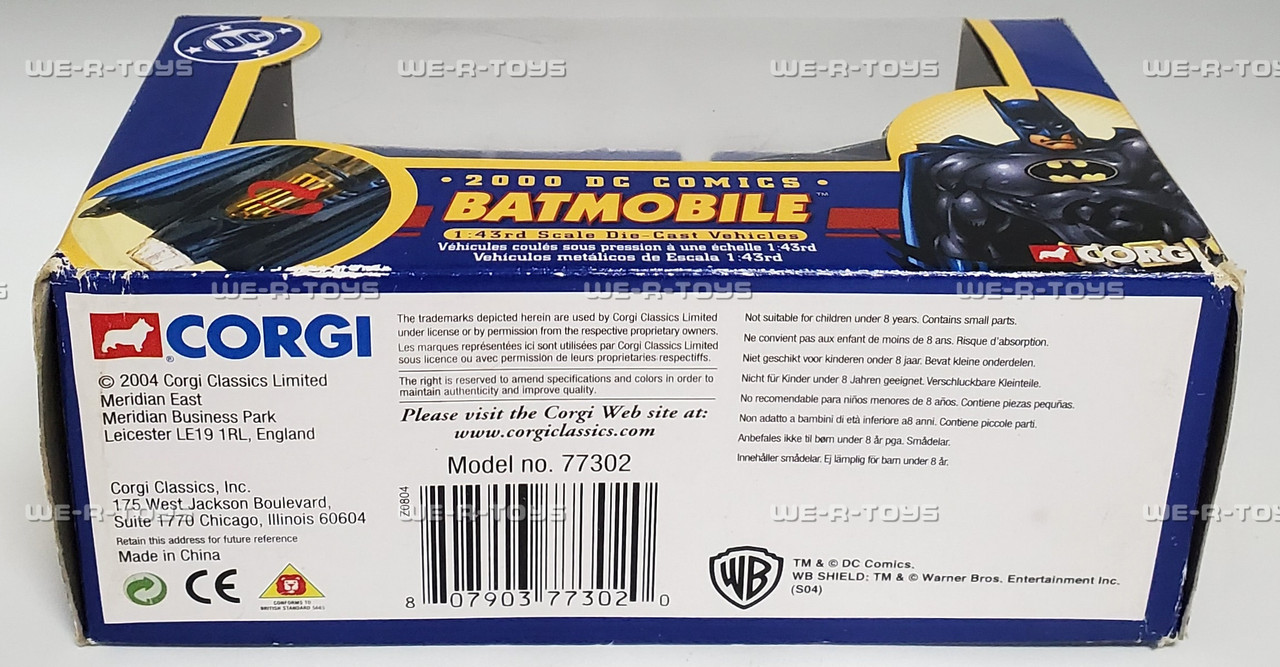 DC Batman 2000 DC Comics Batmobile Die-Cast Vehicle 2004 Corgi