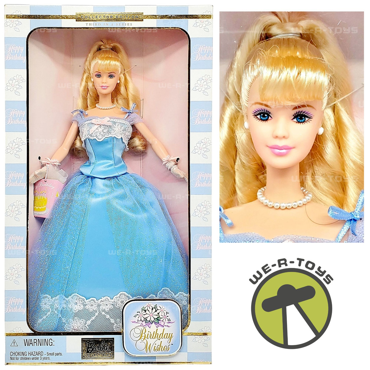 birthday barbie blue dress Barbie Let's Party Signature DecoSet main image 1