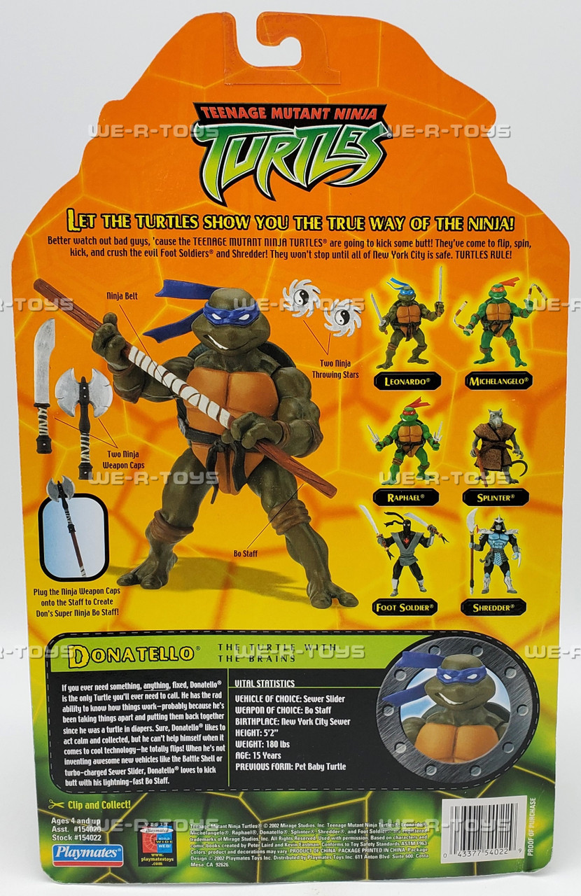TMNT ドナテロ フィギュア 当時物 箱付 プレイメイツ タートルズ TMNT クラシック・ドナテロ 12インチ