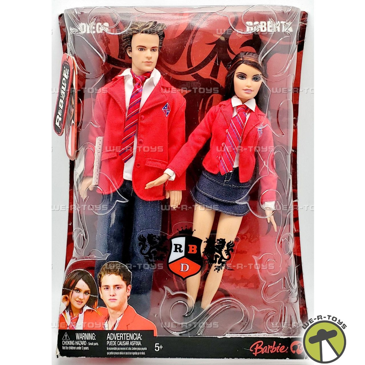 Barbie Rebelde Roberta and Diego Dolls Giftset 2008 Mattel N2756