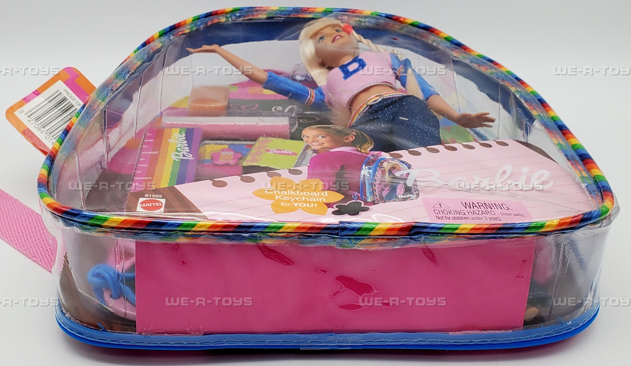 Barbie School Cool Doll With Plastic Backpack 2002 Mattel B1595