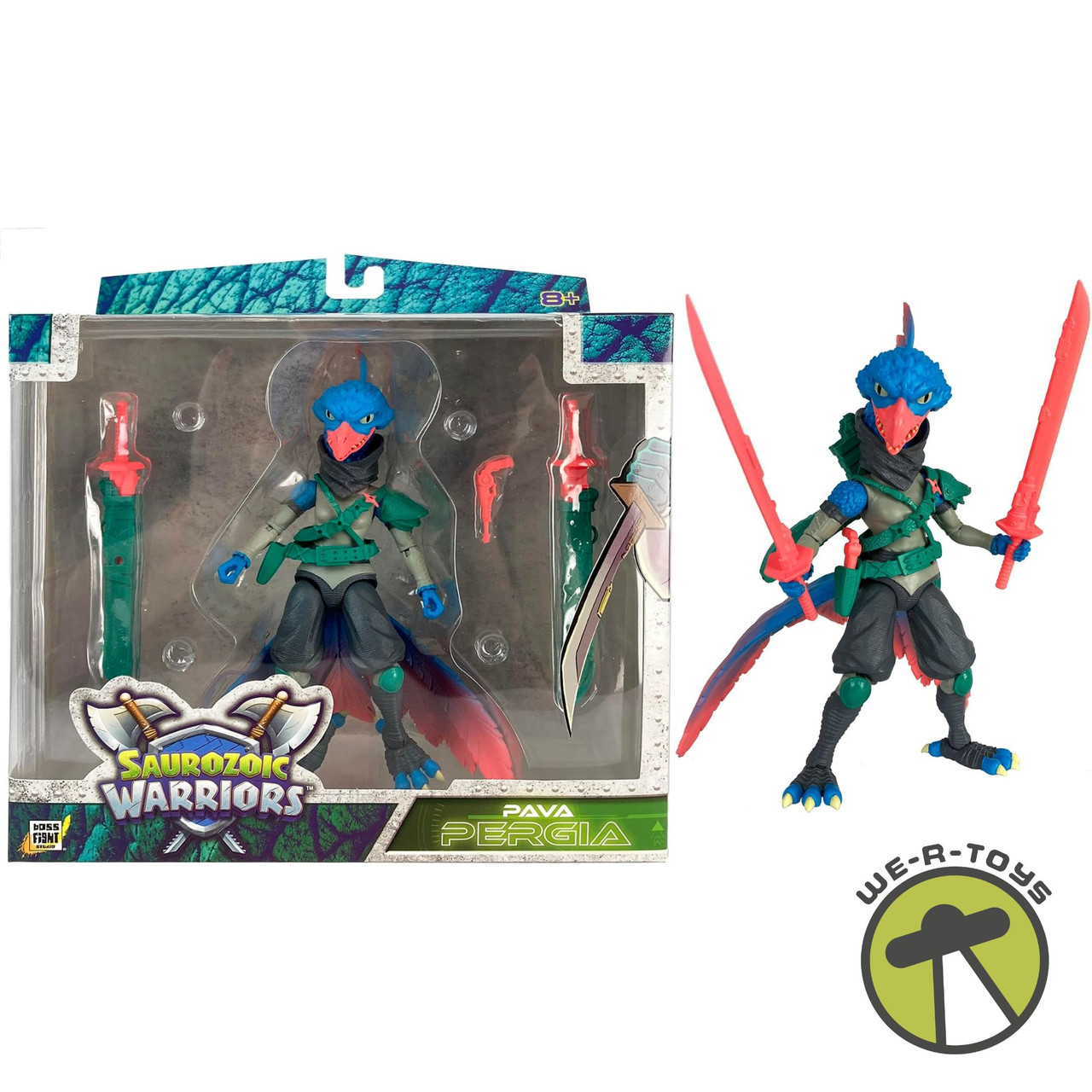 Saurozoic Warriors W2 Pava Pergia Ninja Archaeopteryx Action