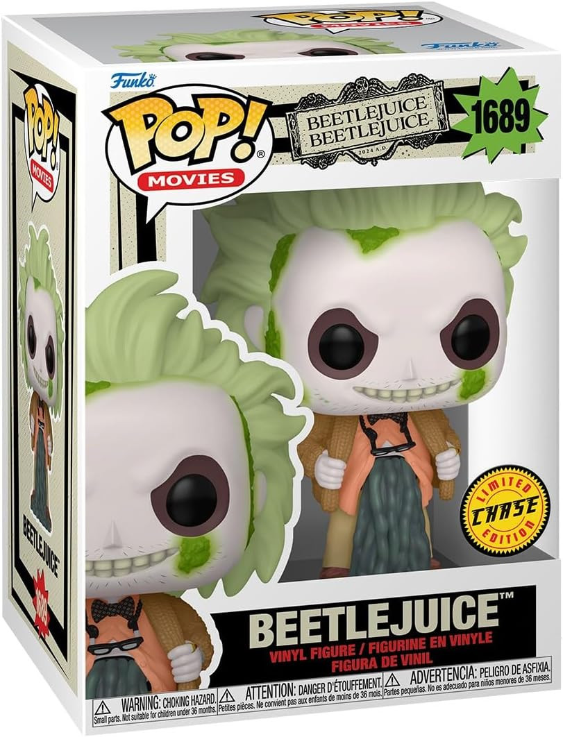 Funko Pop Movies 1689 Beetlejuice 2 Beetlejuice Chase Vinyl Figure