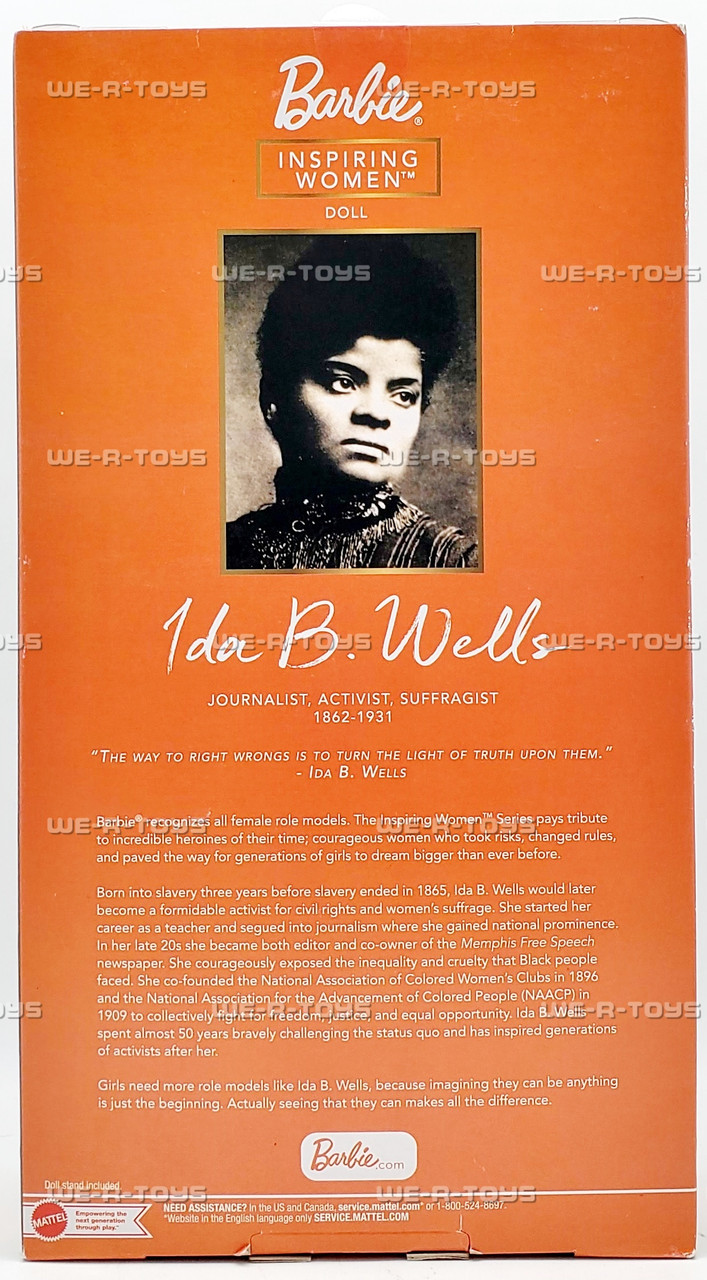 Barbie launches new Ida B. Wells doll as part of its 'Inspiring Women' series Barbie launches new Ida B. Wells doll as part of its 'Inspiring Women' series