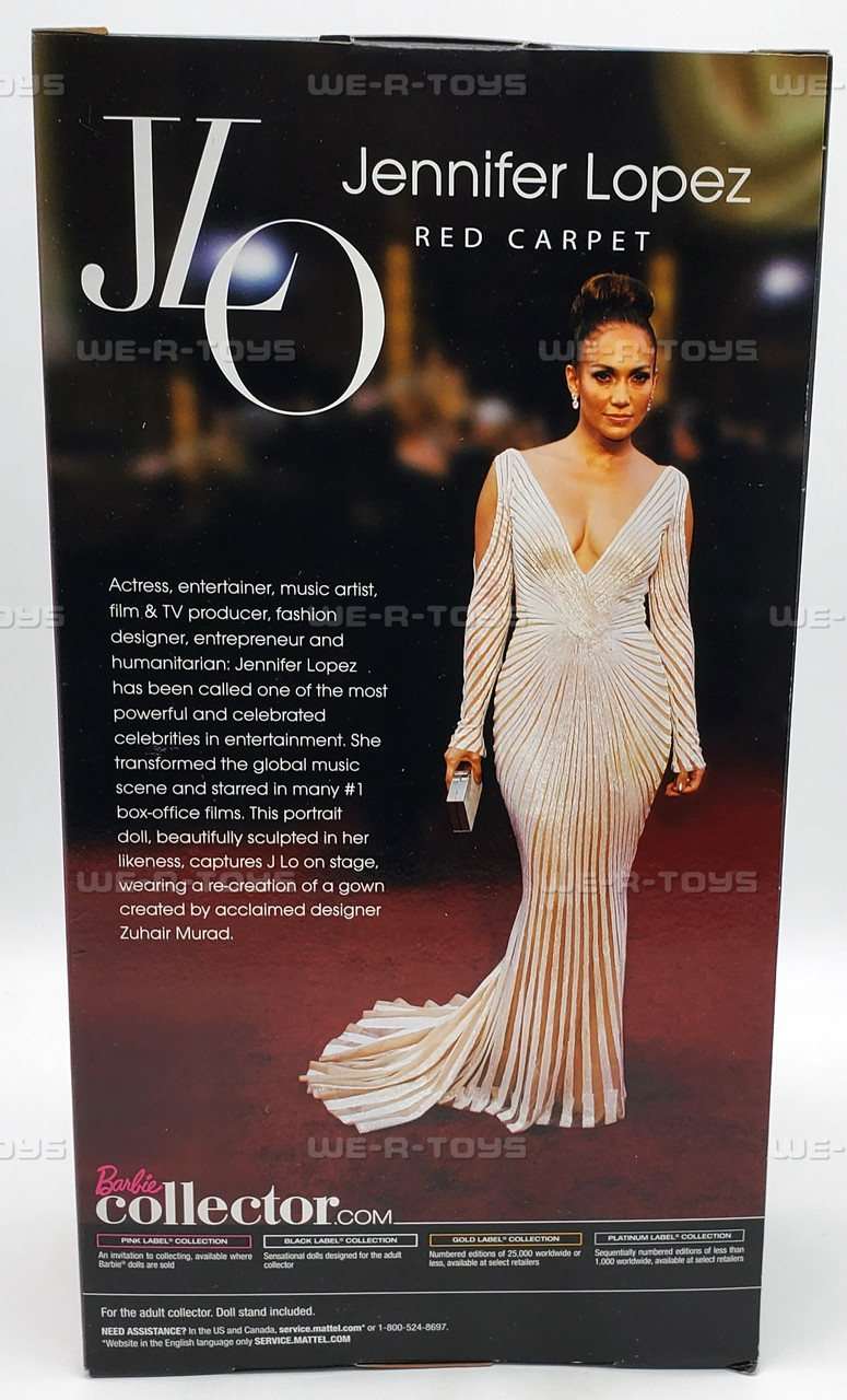 Barbie Jennifer Lopez Red Carpet Black Label 2013 Mattel X8287