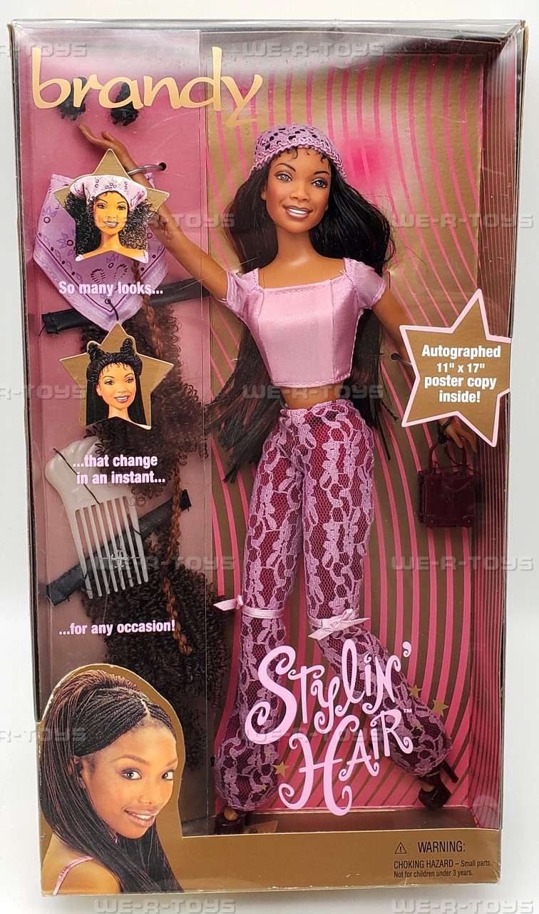 Brandy Stylin' Hair Doll 2000 Mattel #28432 NRFB - We-R-Toys