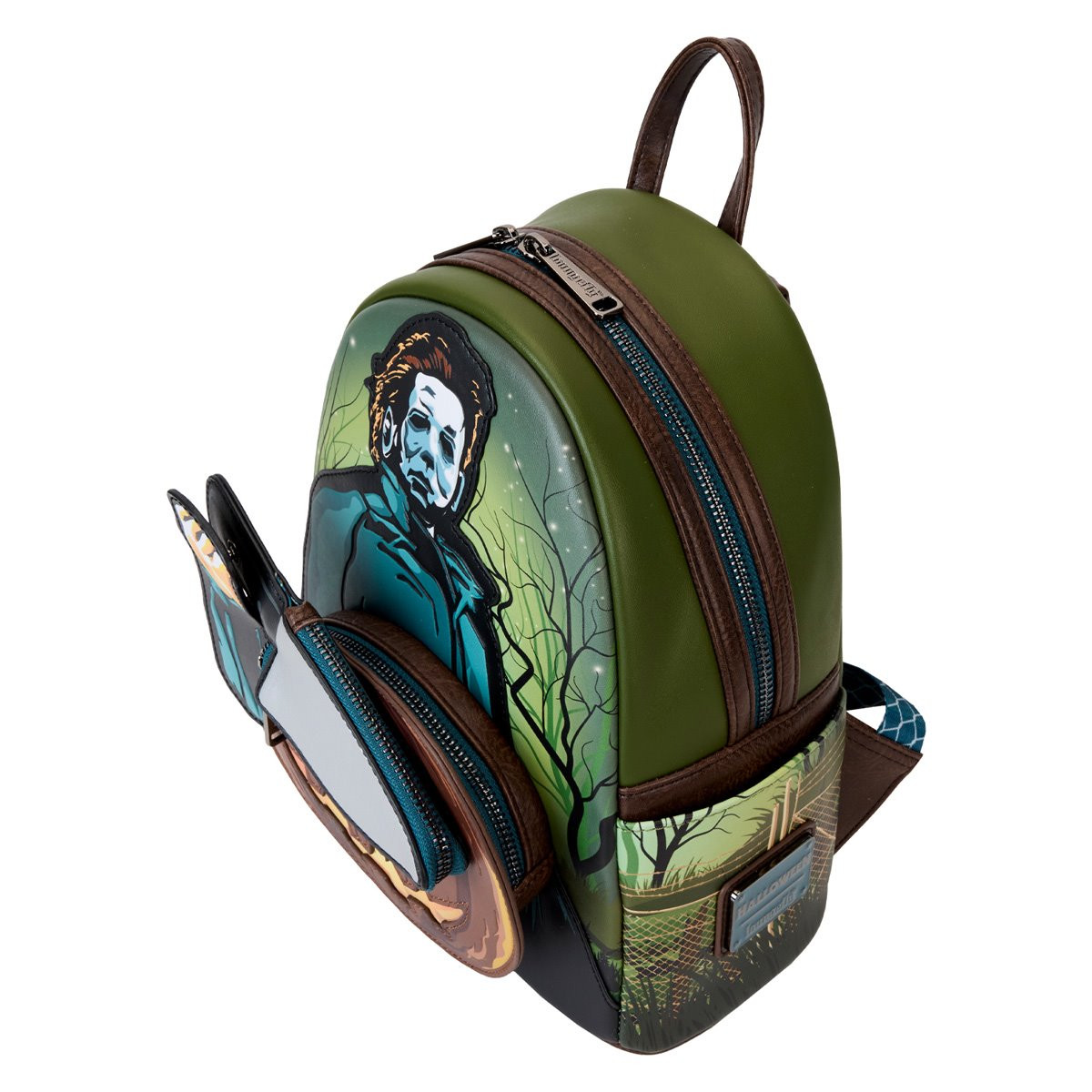 halloween michael myers mask cosplay mini backpack Grotto Treasures Exclusive youll find the famous house setting for this classic Halloween movie Michael Myers Horror Loungefly Backpack