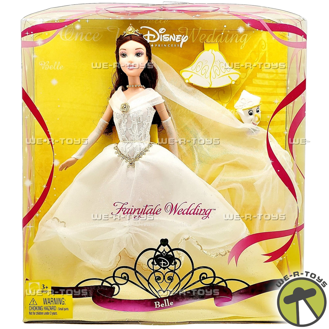 Disney Princess Fairytale Wedding Belle Doll 2008 Mattel M8424