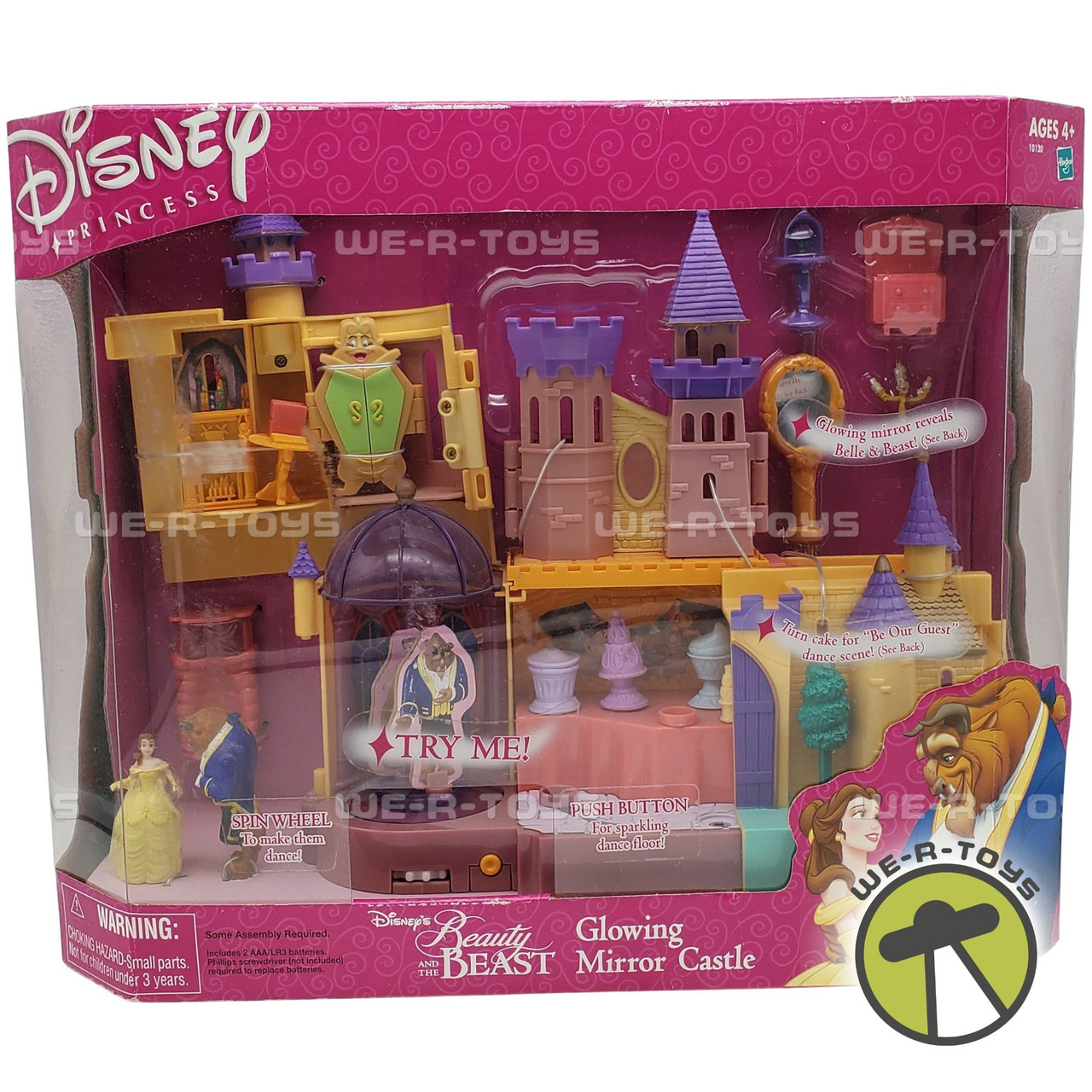 Disney Princess Beauty and the Beast Glowing Mirror Castle Playset