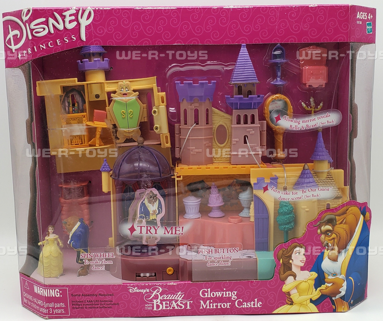Disney Princess Beauty and the Beast Glowing Mirror Castle Playset