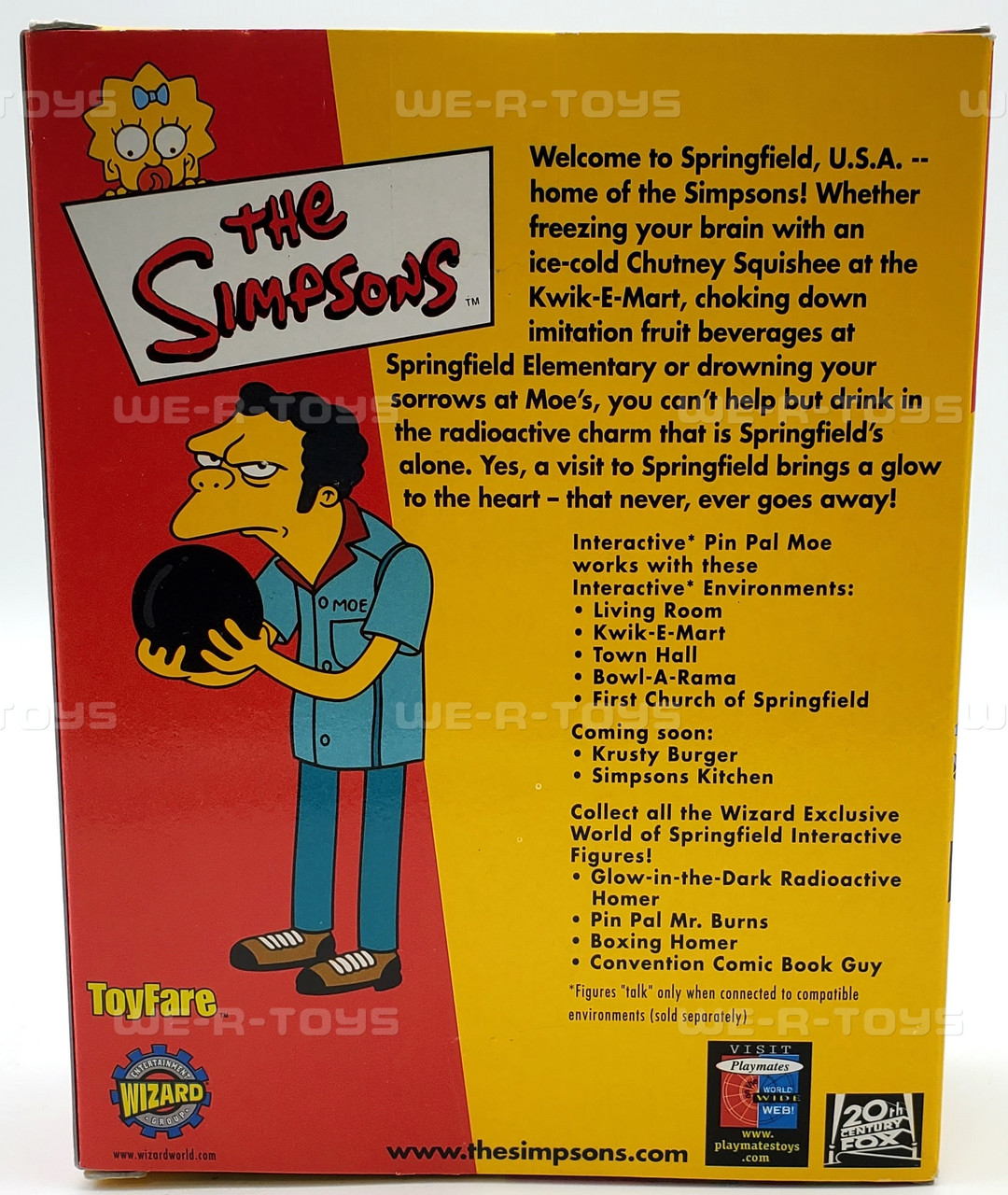 The Simpsons Pin Pal Moe Bowling Action Figure Toyfare 2001