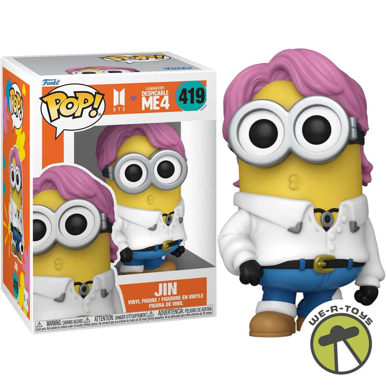 minionさま専用 Funko Pop 419 BTS Despicable Me 4 Jin Vinyl Figure 2024 - We-R-Toys
