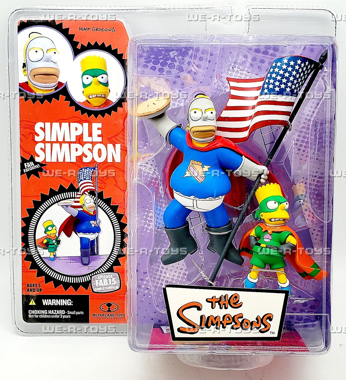 The Simpsons Simple Simpson Pie Man and Cupcake Kid Figures 2007