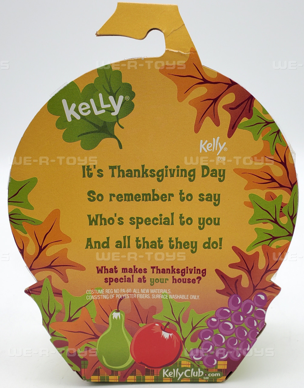 Barbie - バービー人形　Barbie  Kelly Happy Thanksgiving Barbie Happy Thanksgiving Kelly is a Turkey Doll 2004 Mattel
