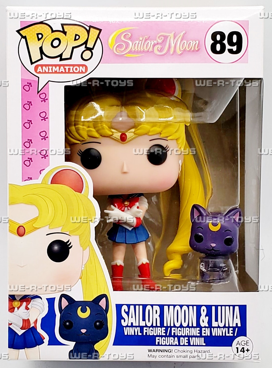 Funko POP Animation Sailor Moon with Luna 89 Vinyl Figure - We-R-Toys