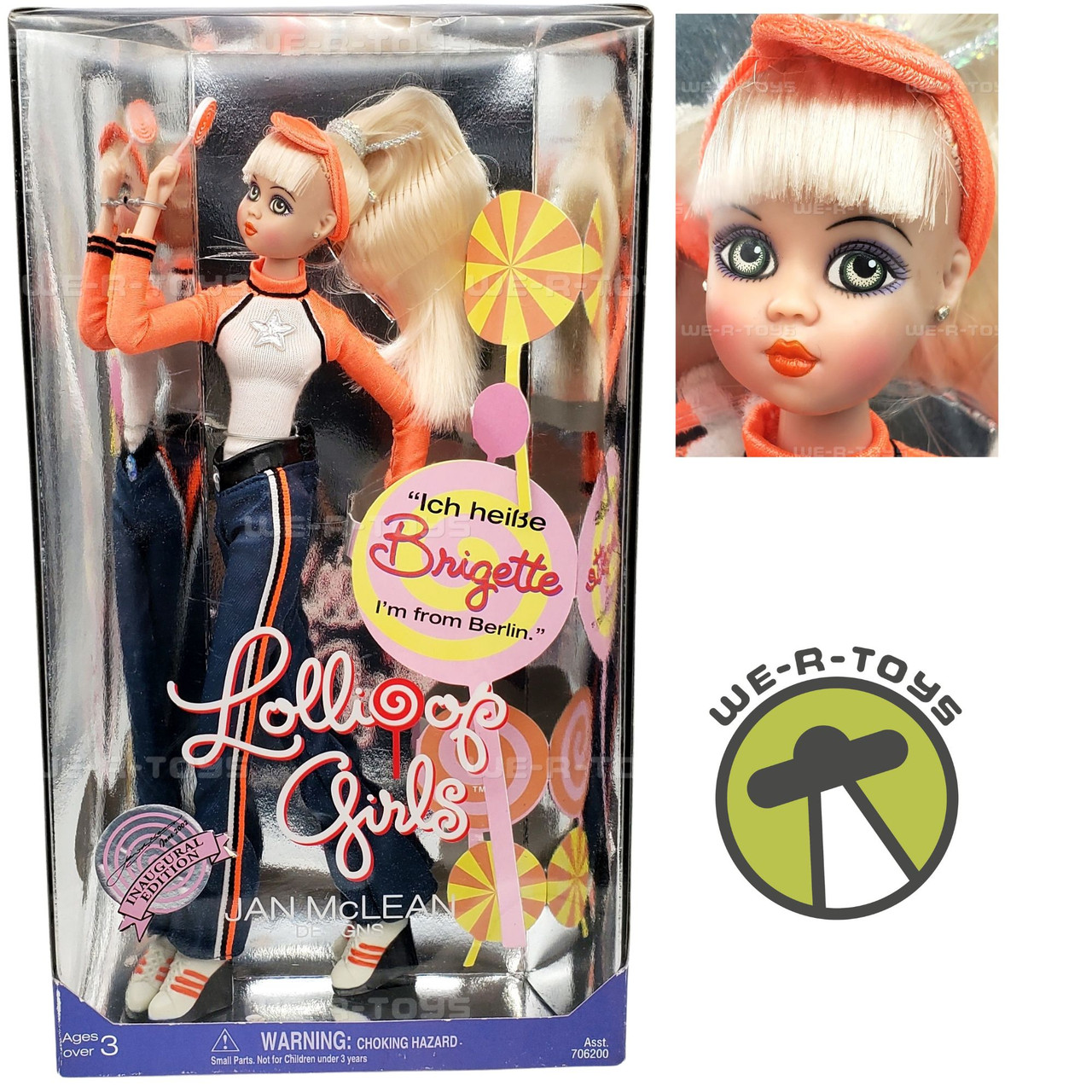 Lollipop Girls Jan McLean Designs Brigette Doll Inaugural Edition