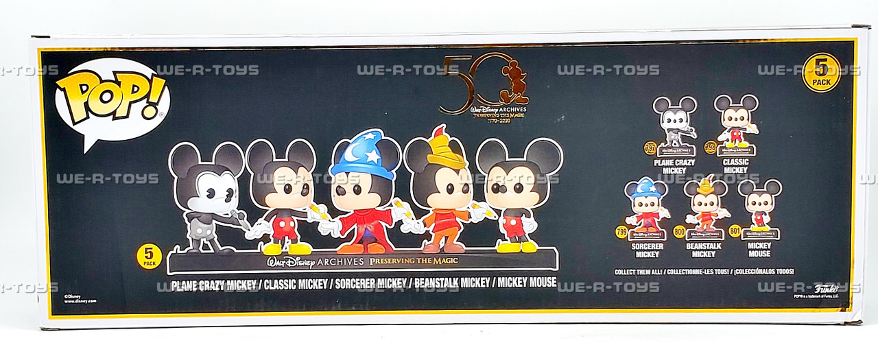 Funko POP Disney Archives Mickey Mouse 5 Pack Vinyl Figures - We-R