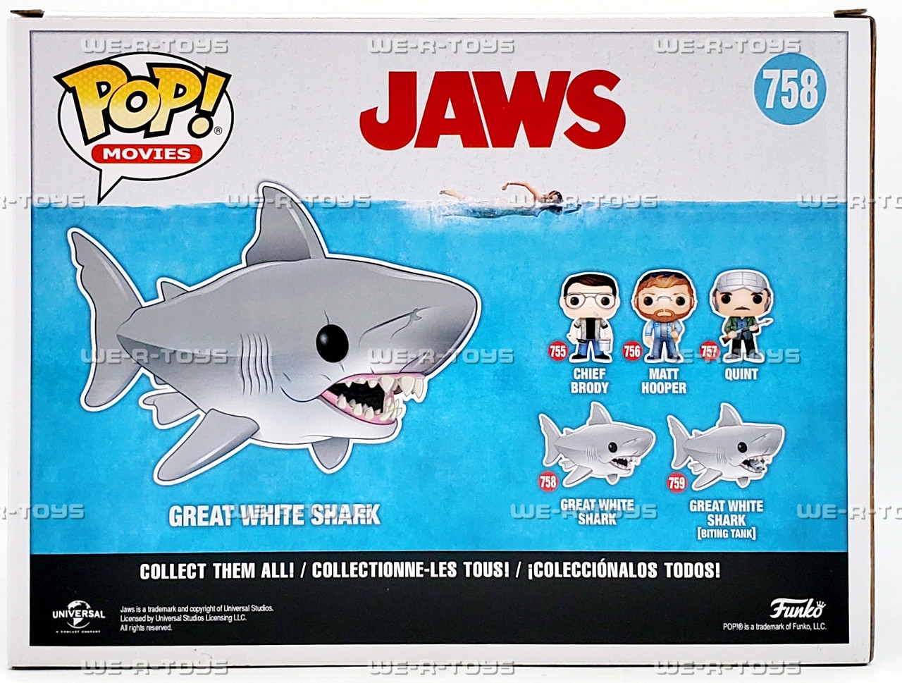 Funko Jaws Shark 758 POPジョーズ 海外品鮫サメフィギュア Pop! Movies: Jaws - Great White Shark (#758) 6