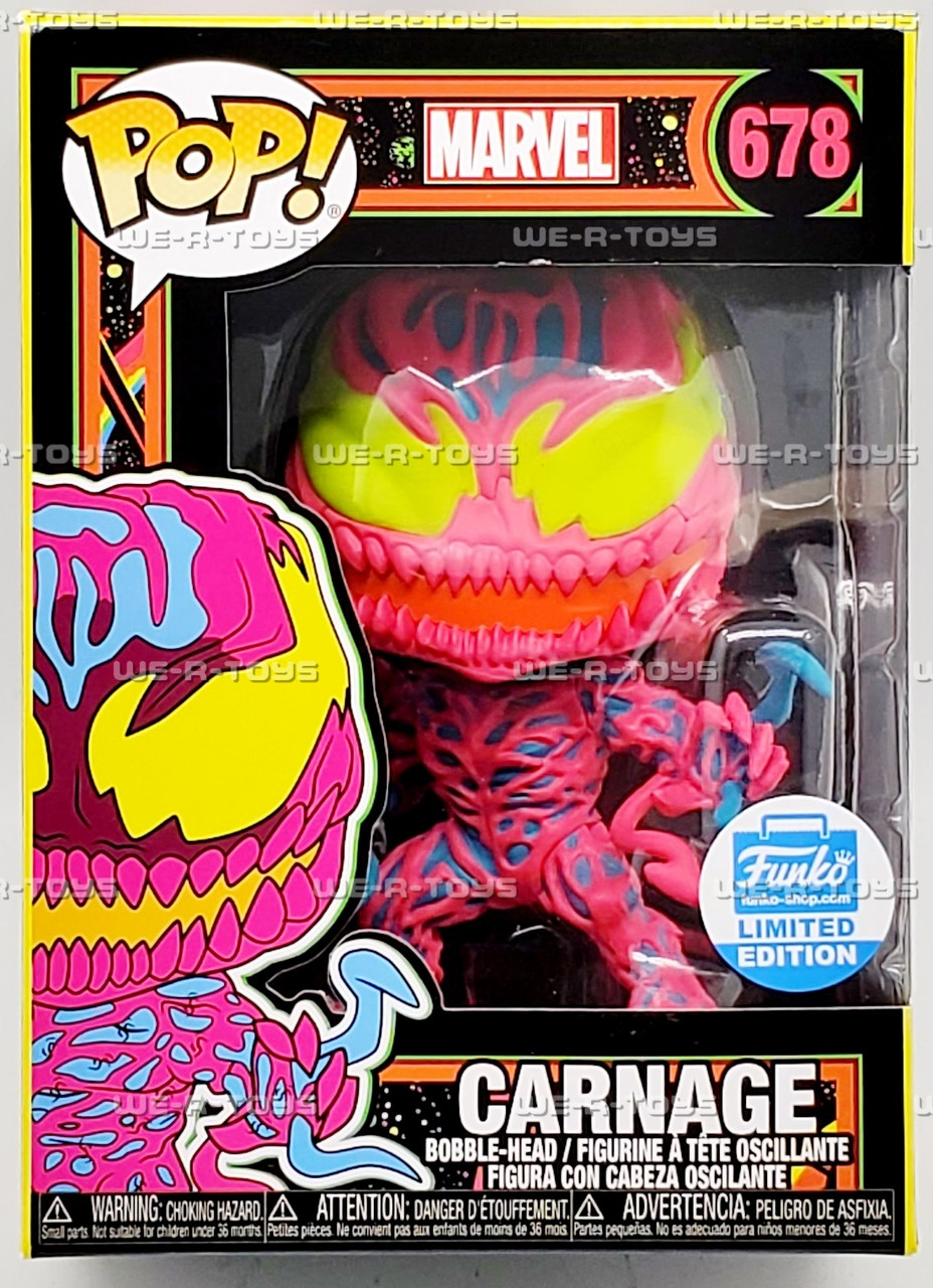 Funko POP Marvel Carnage Black Light 678 Vinyl Figure - We-R-Toys