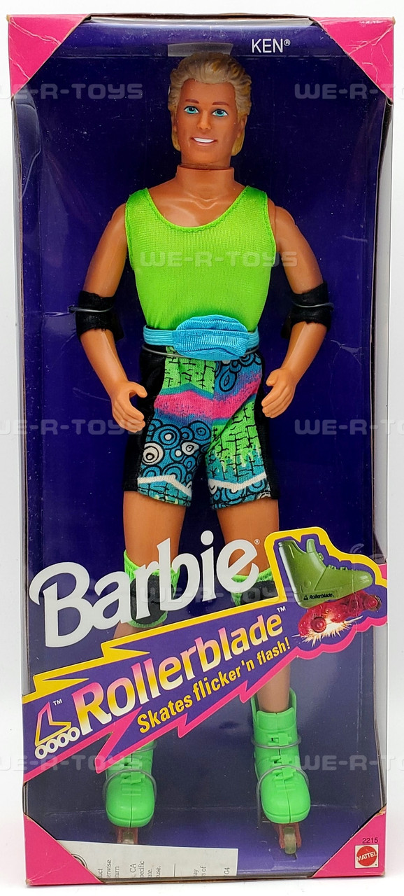 Barbie Rollerblade Ken with Skates that Flicker 'n Flash! 1991