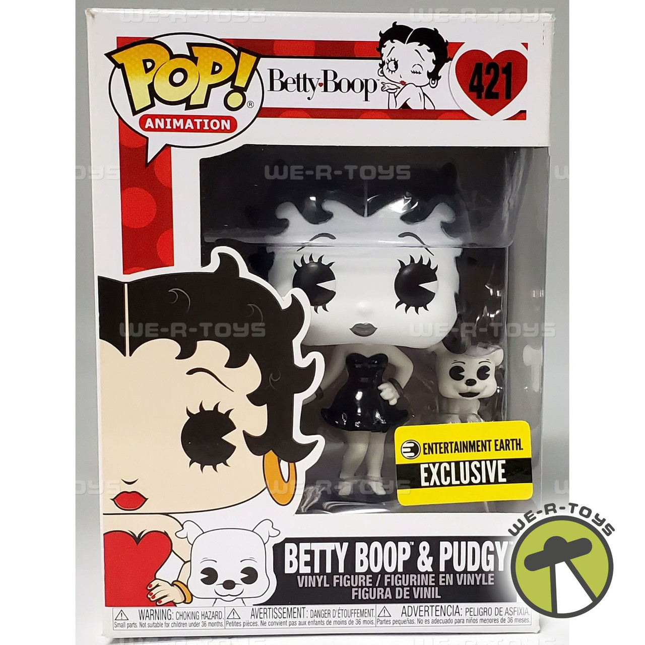 Funko Pop! Animation Betty Boop & Pudgy Exclusive Vinyl Figures