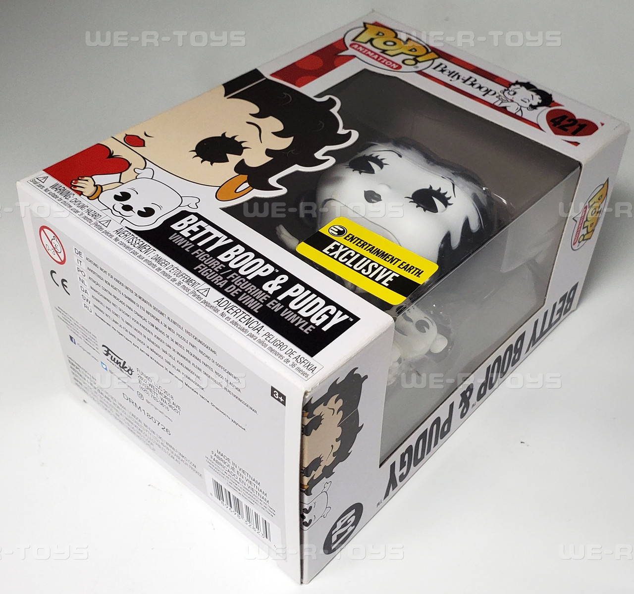 Funko Pop! Animation Betty Boop & Pudgy Exclusive Vinyl Figures