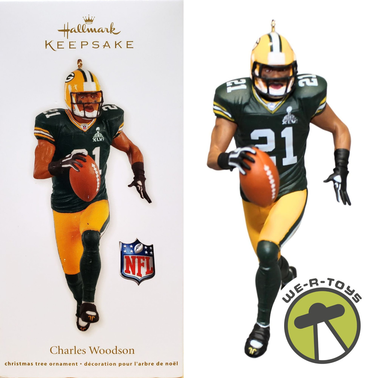 NFL Green Bay Packers Charles Woodson Hallmark Keepsake Ornament