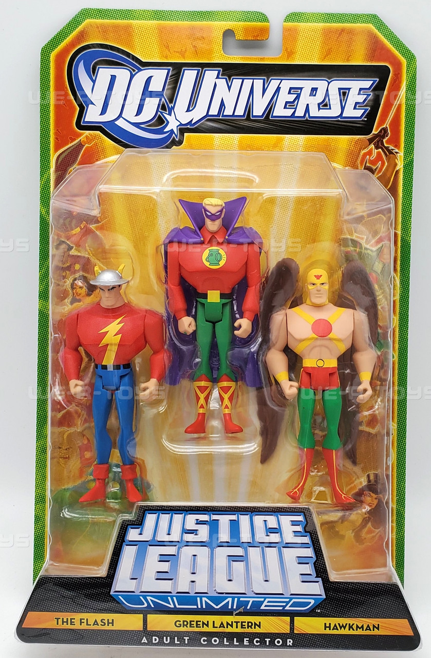 DC Universe JLU Flash, Green Lantern & Hawkman Action Figures 2011