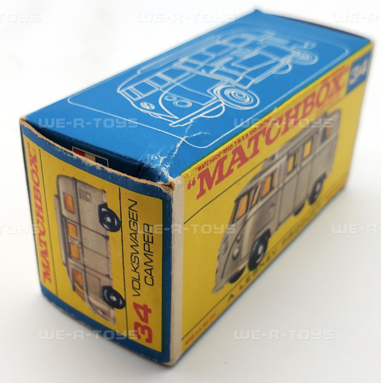 Matchbox Vintage #34 Volkswagen Camper Near Mint w/ Original Box