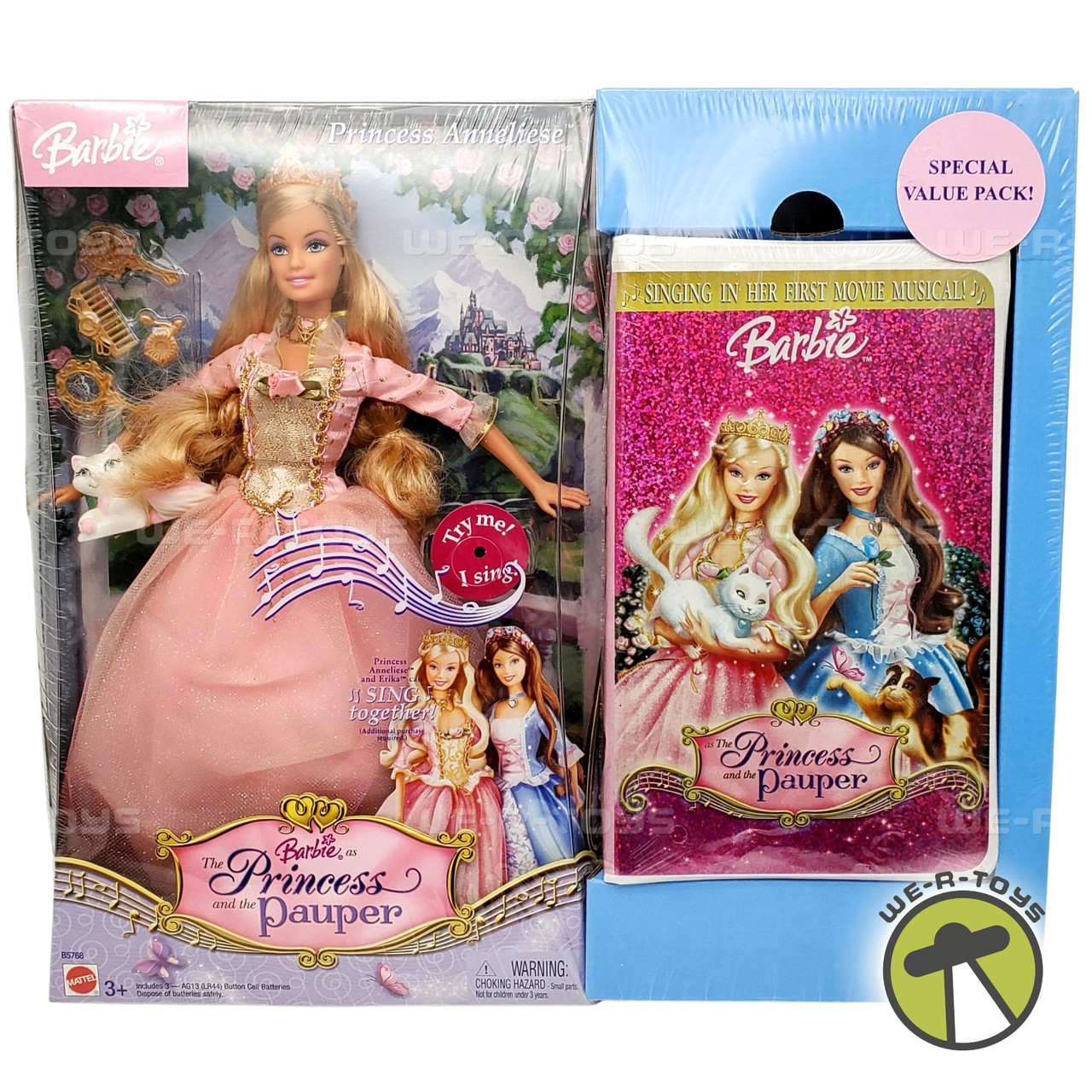 Barbie as The Princess and the Pauper Anneliese Doll Value Pack