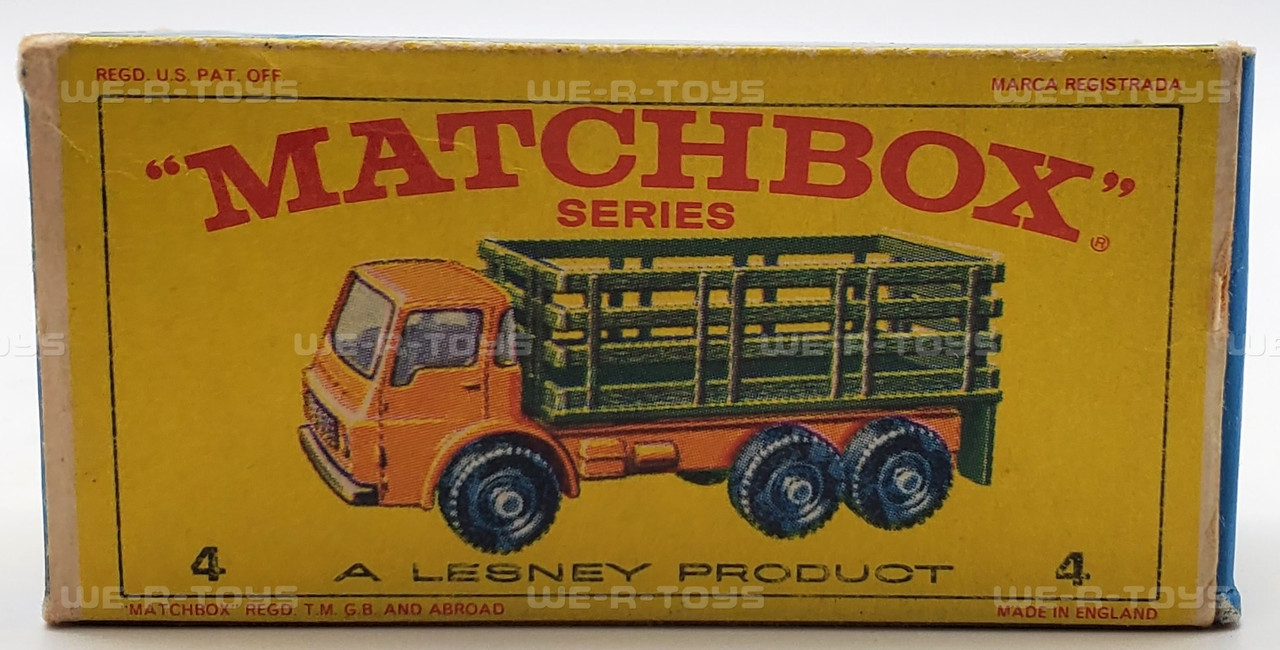 Matchbox #4 Vintage Stake Truck With Original Box Lesney New - We