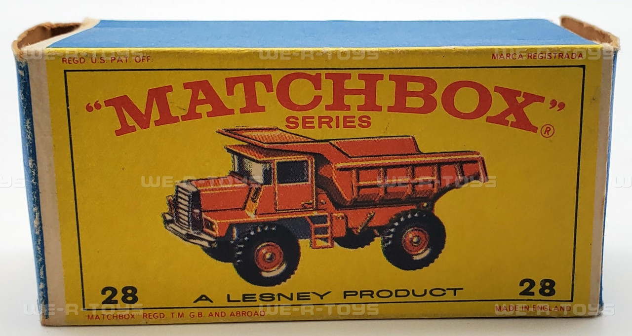 Matchbox #28 Vintage Mack Dump Truck with Original Box New - We-R-Toys