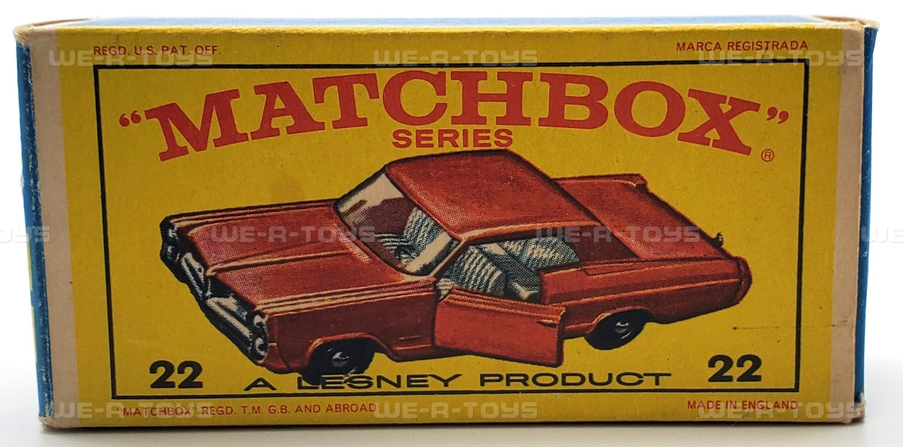 Matchbox Lesney #22 Pontiac Coupe Vehicle with Original Box New