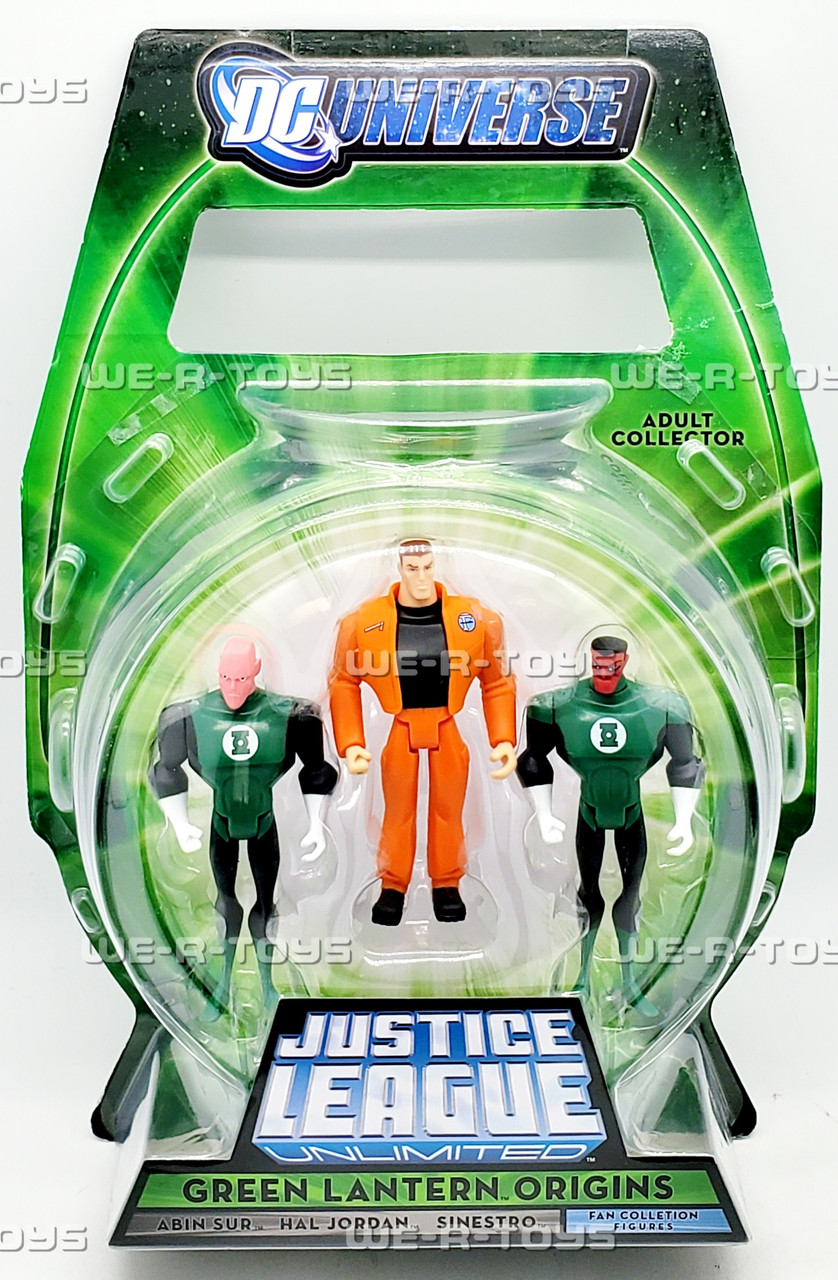 Justice League Unlimited Green Lantern Abin Sur Hal Jordan Sinestro 3PK Figures - We-R-Toys Justice League Unlimited Green Lantern Abin Sur Hal Jordan Sinestro 3PK Figures - We-R-Toys