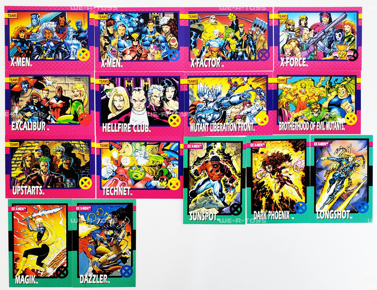 Marvel X-Men Series 1 Trading Cards Complete Set 1-100 With 5