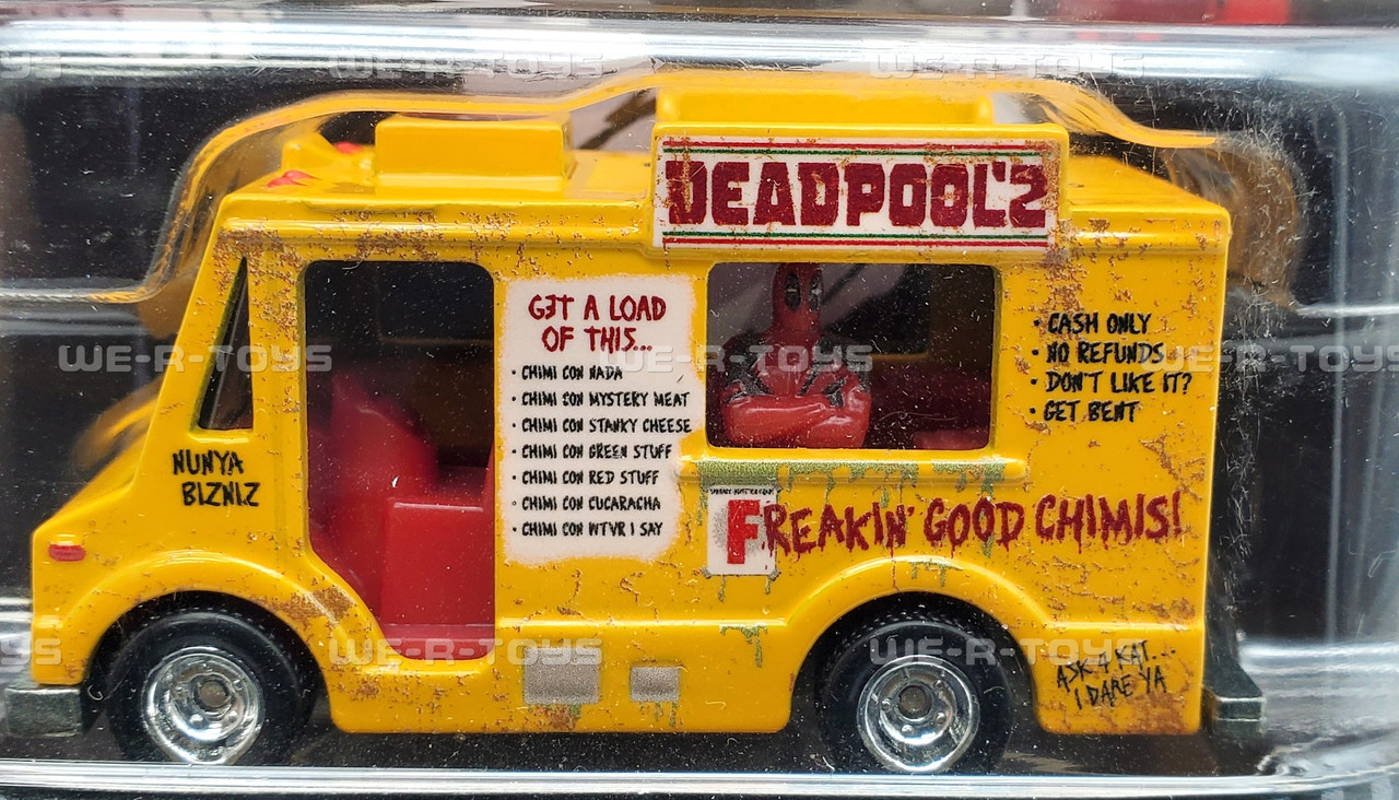 Hot Wheels Marvel Deadpool Chimichanga Truck 2017 Mattel FXY51