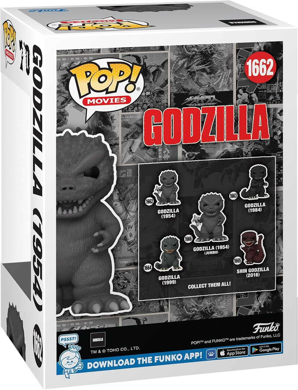 Funko Pop Movies 1662 Godzilla 1954 Vinyl Figure - We-R-Toys