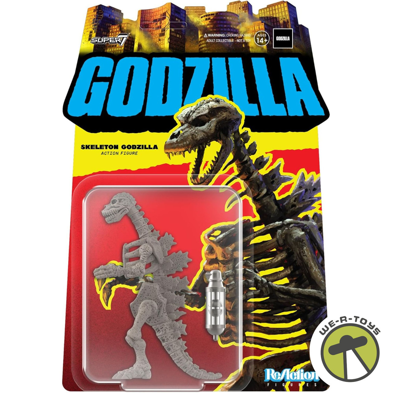 Godzilla Toho Reaction Godzilla Skeleton Grey Action Figure