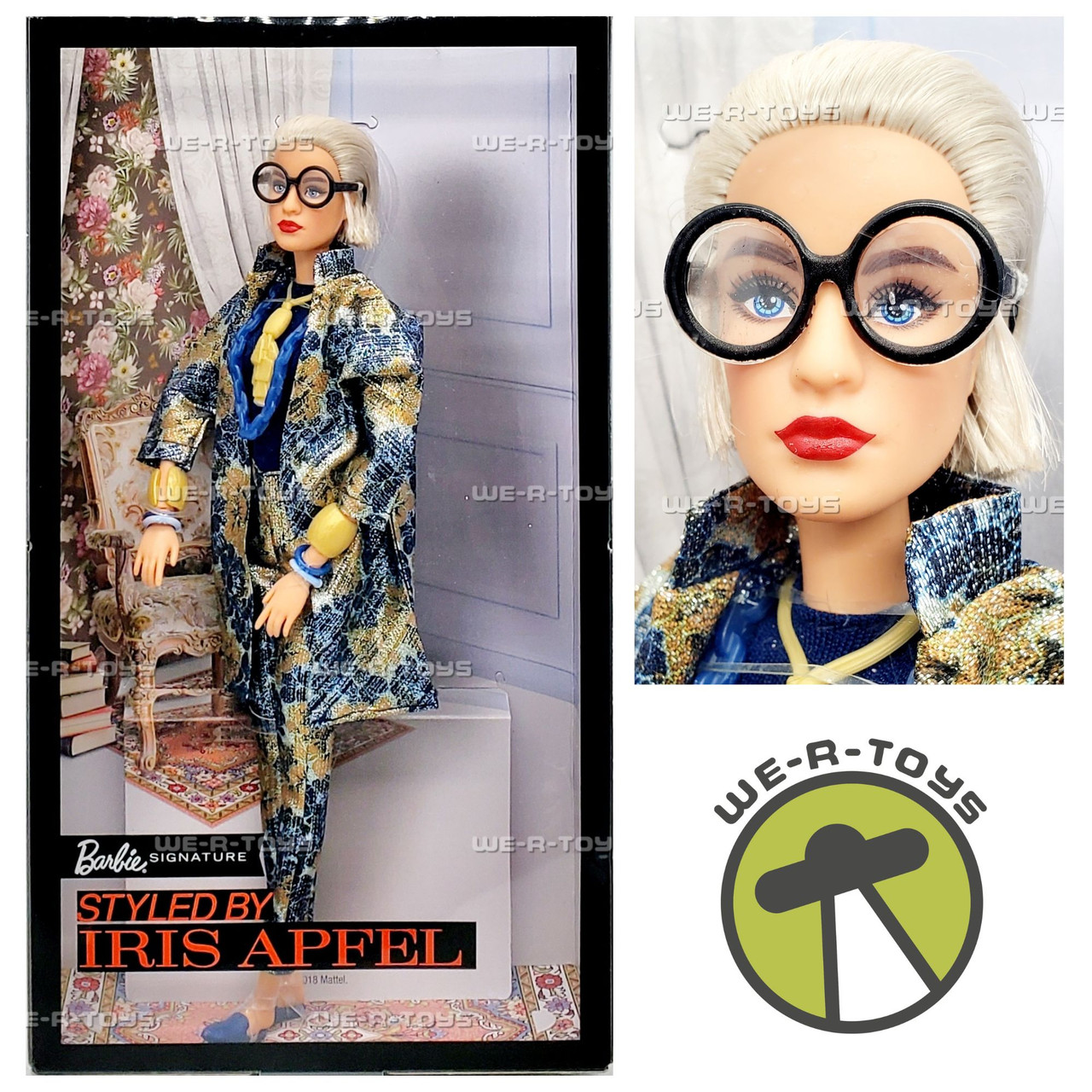 Barbie Signature Styled by Iris Apfel Doll 2018 Mattel FWJ28 We